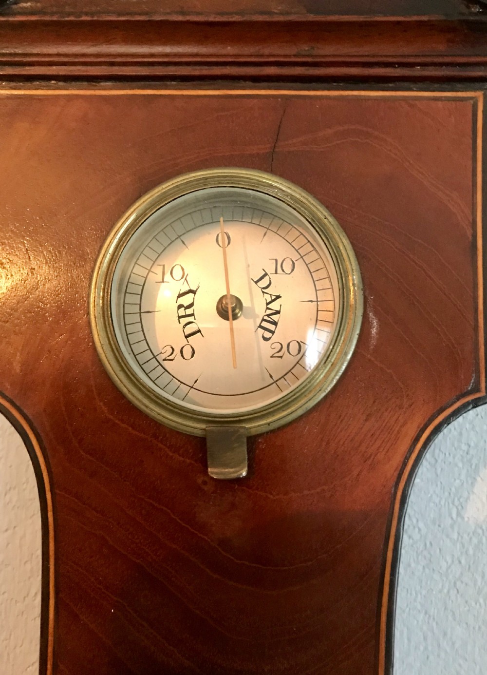 GOOD PROVENANCE GEORGE IV mahogany wheel barometer  View V
