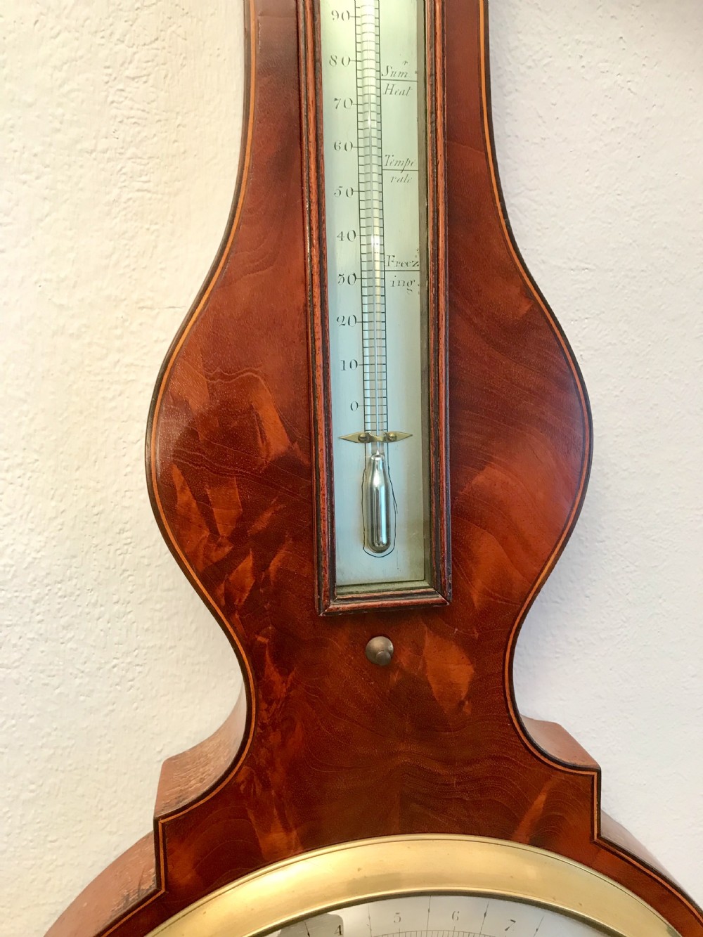GOOD PROVENANCE GEORGE IV mahogany wheel barometer  View VII
