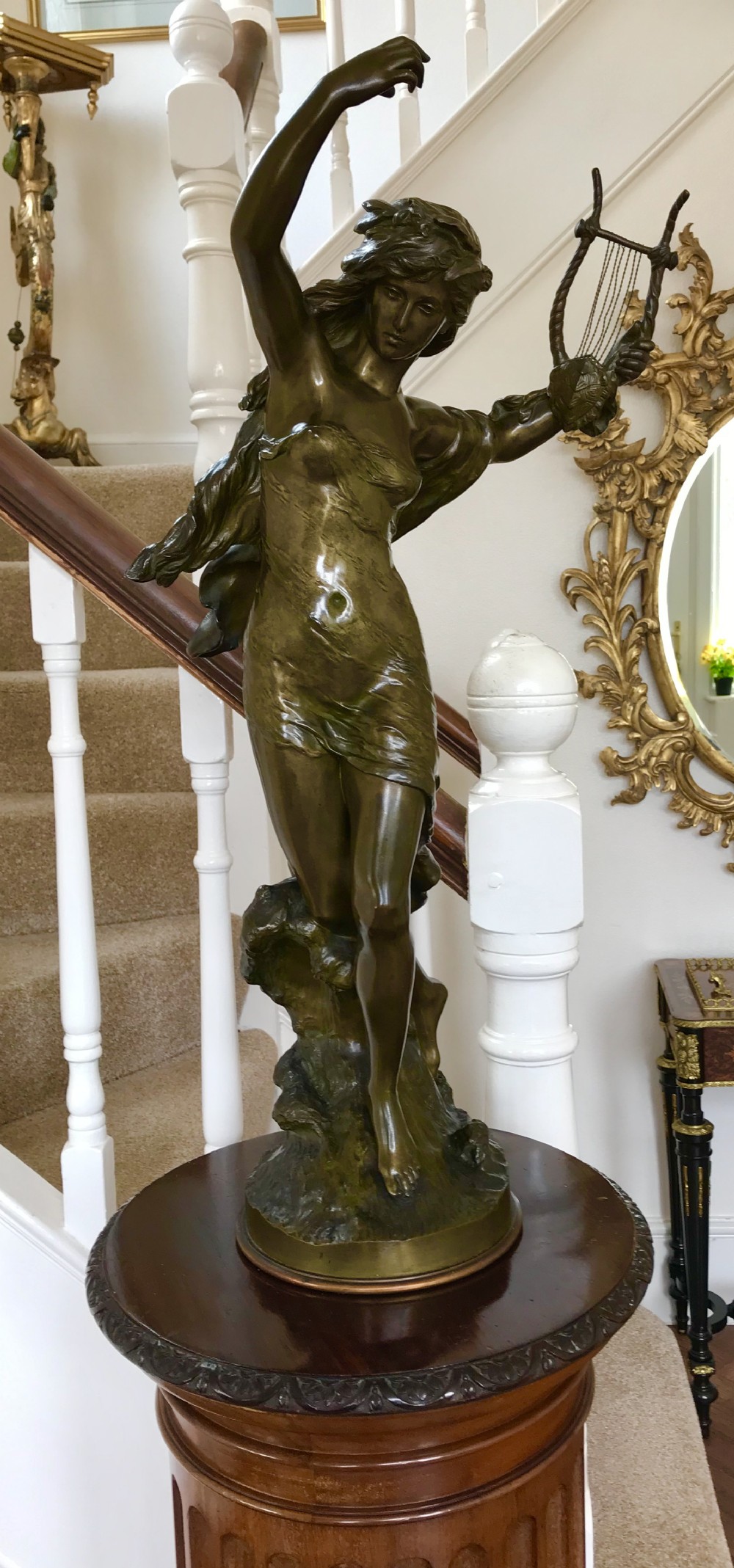 Bronze, Sculpture, figure, dancer,circa 1875