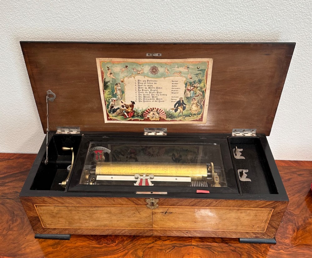 Victorian Music Box circa 1875. Musical box.