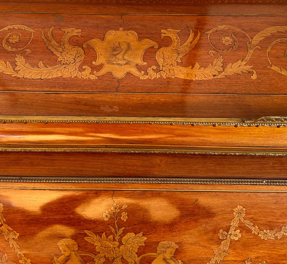 Good and large cylinder desk, bureau. Writing table circa 1890 View VII