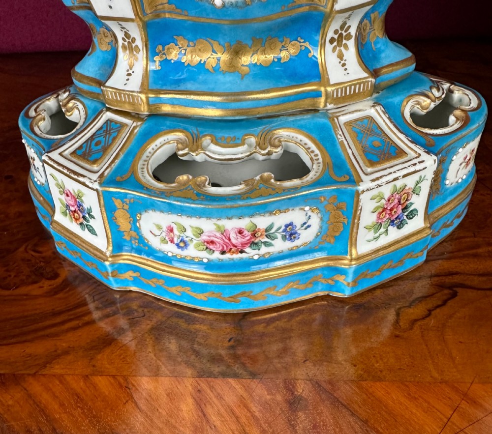 Pair of sectional vases, circa 1890 View IV