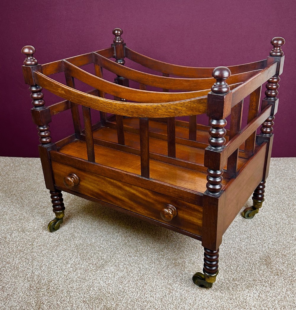 Georgian Canterbury, circa 1810. Magazine rack.