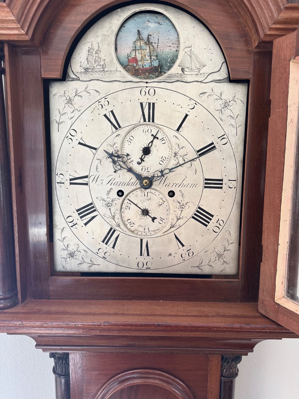 Georgian, longcase clock.  View IV