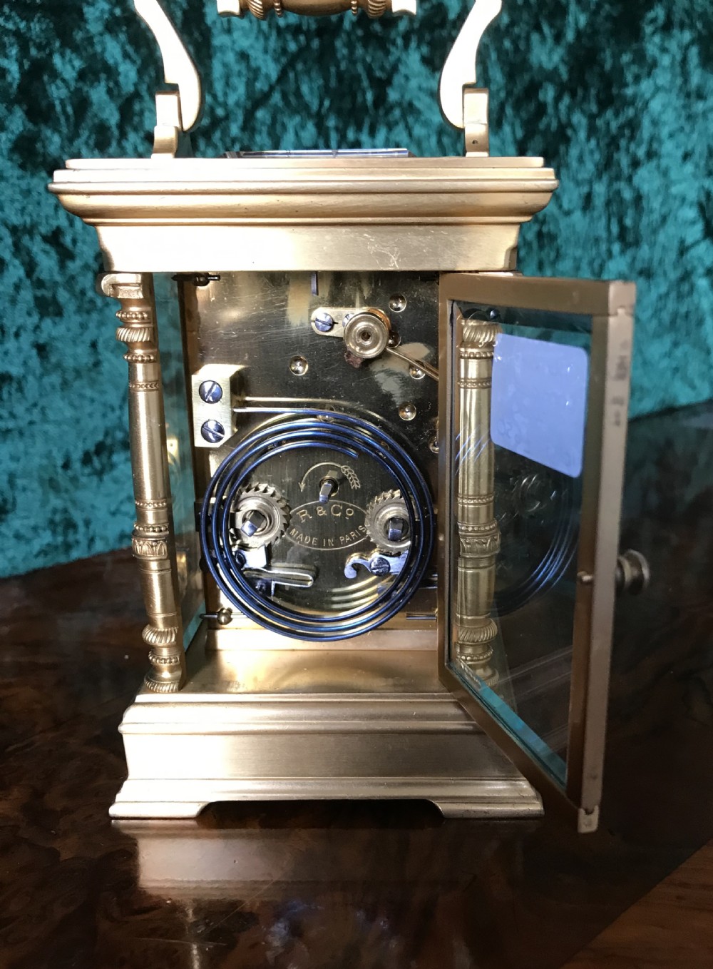 Champleve carriage Clock so 1900 View III
