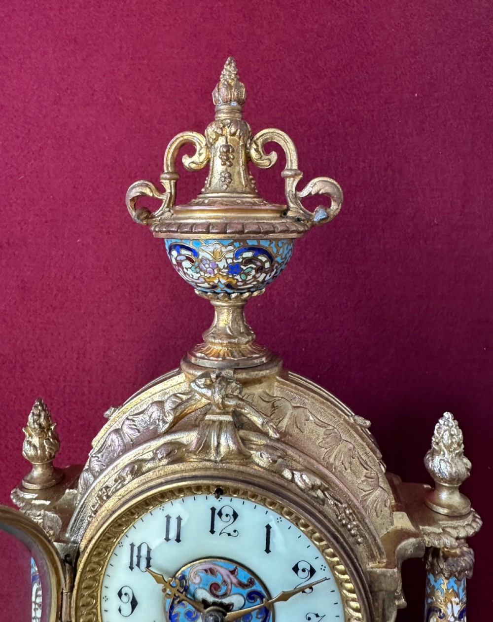 French mantle Clock circa 1880 View III