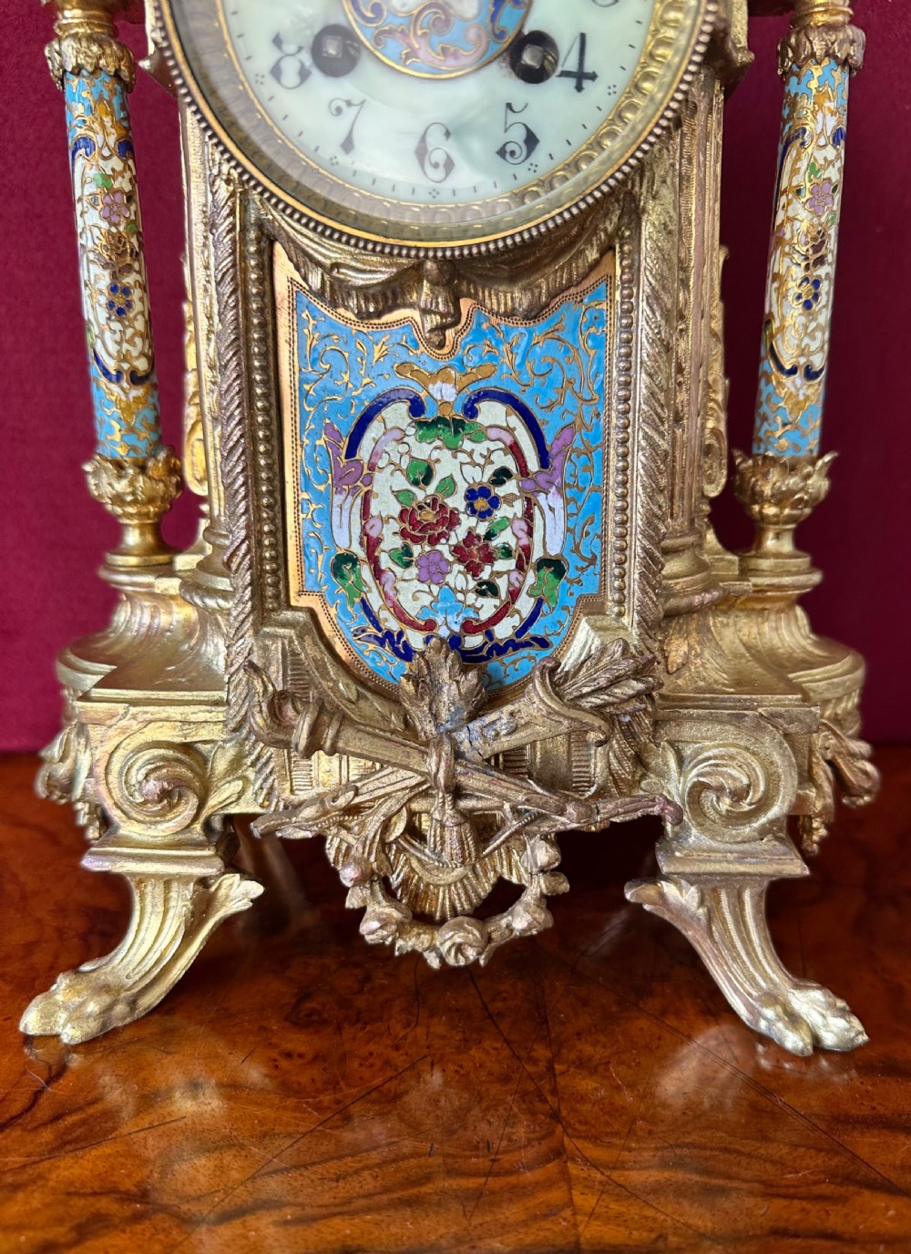 French mantle Clock circa 1880 View V