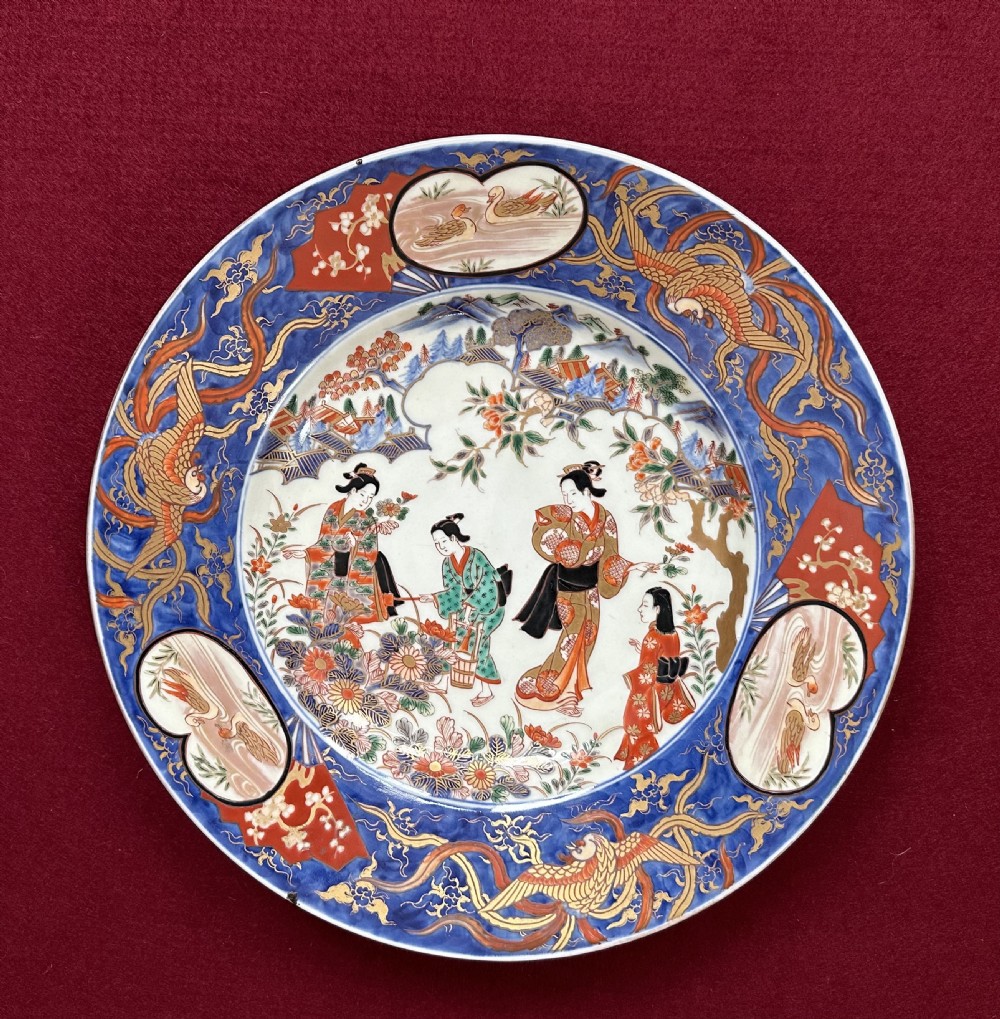 Exceptional high-quality IMARI plate. Late Edo period circa 1850