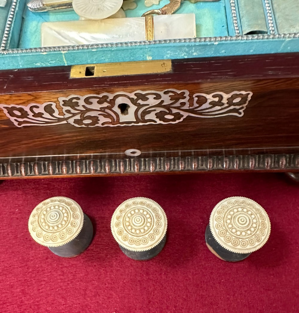 Regency sewing box circa 1835 View VII