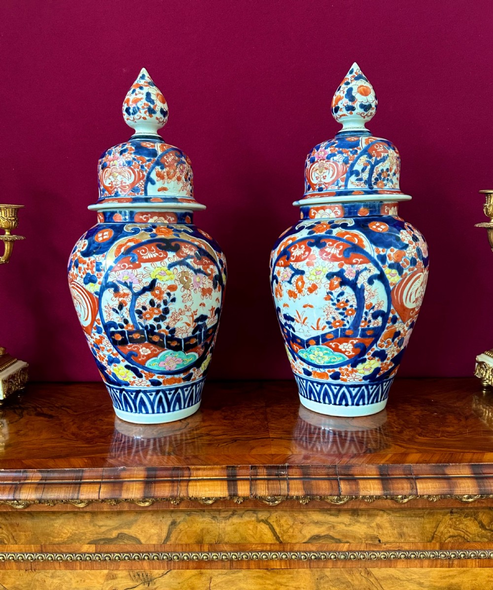 Imari vases circa 1900 View IV