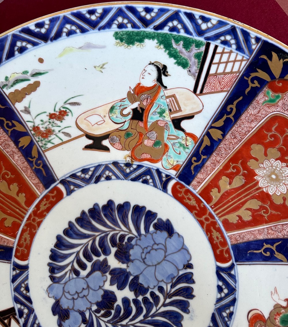 Decorative Imari Charger. Imari plate  circa  1900 View VII