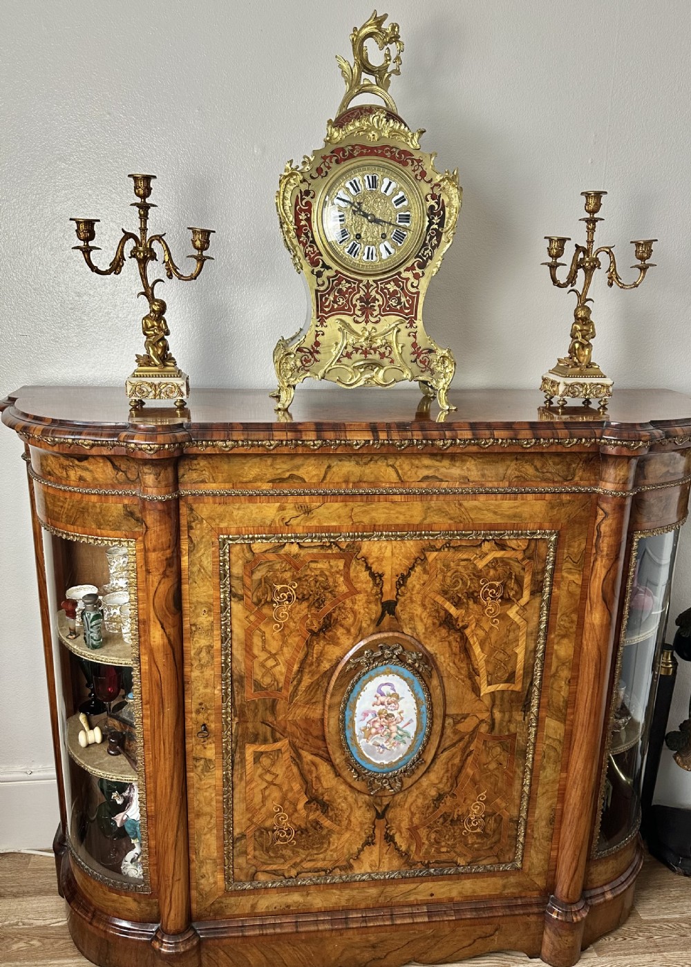 A good and large Boulle Clock circa 1870 View IX