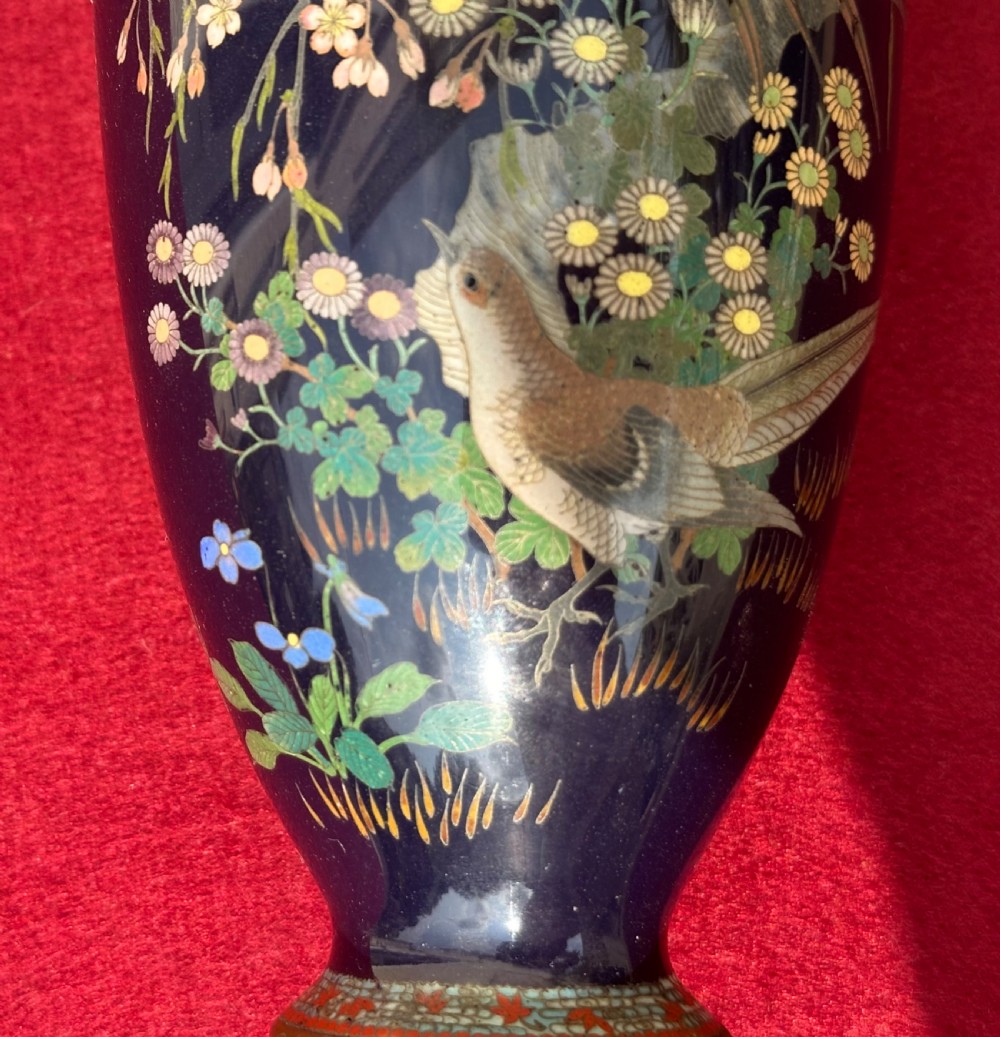 A pair of Japanese vases circa 1900. Cloisonne  View IX