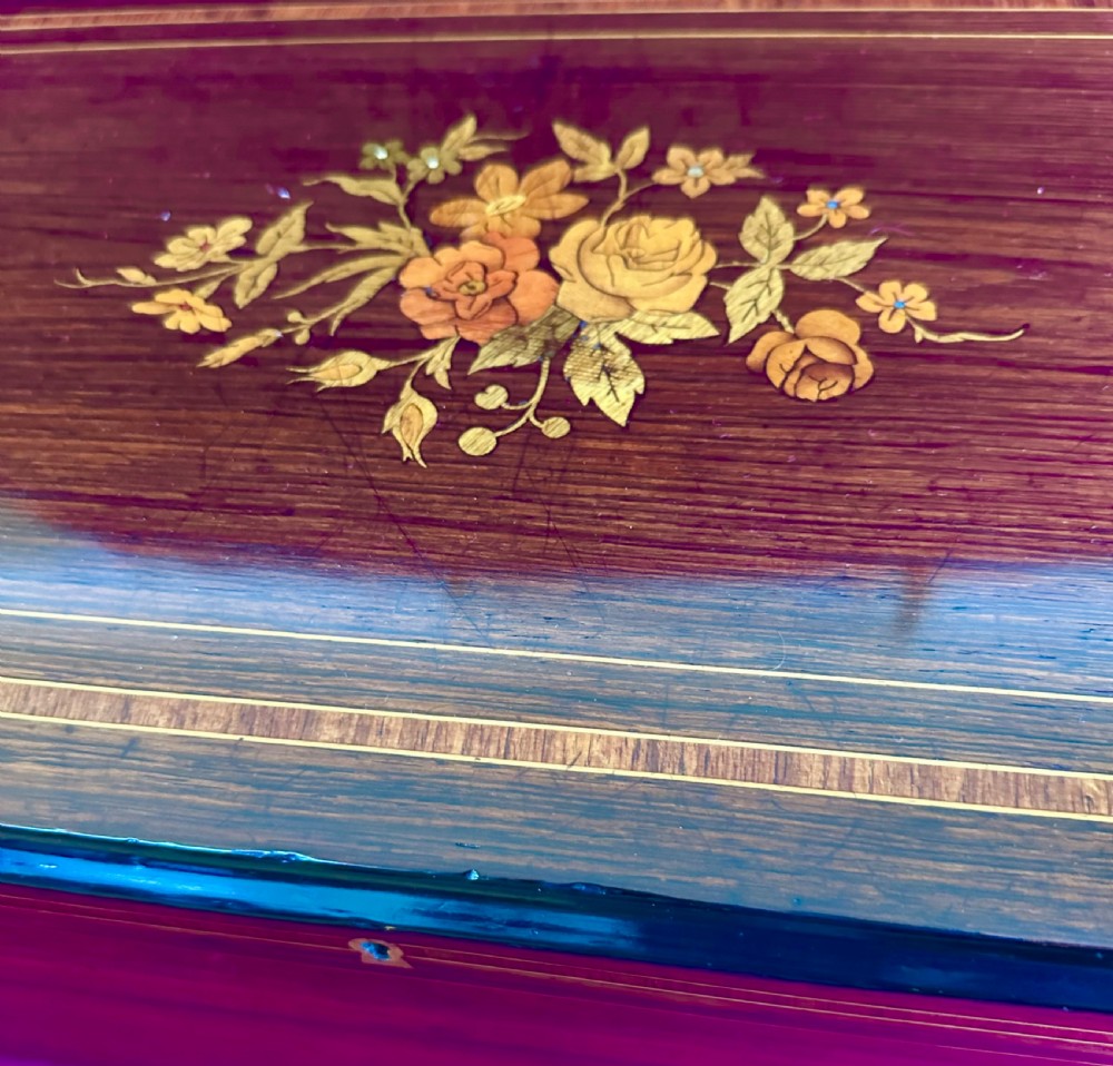 Exceptional quality Music Box circa 1875. Music Box with drums & bells View VII