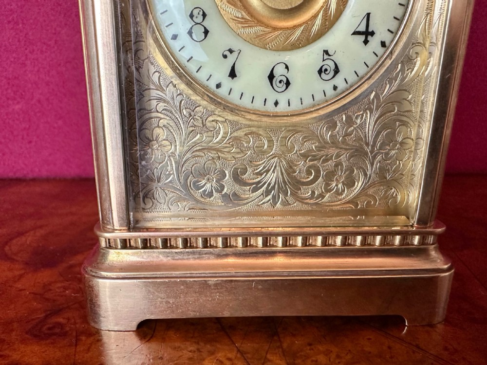 Exceptional quality 8 day striking carriage clock View VIII