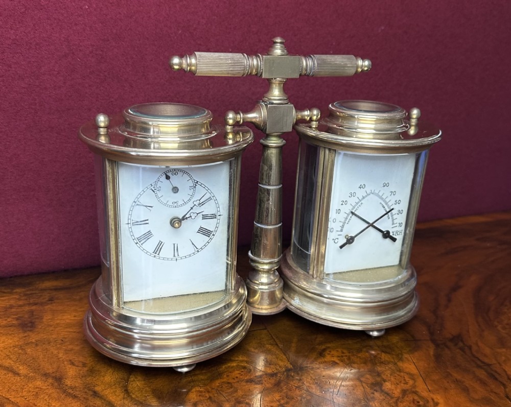 Rare Carriage Clock Barometer  View III