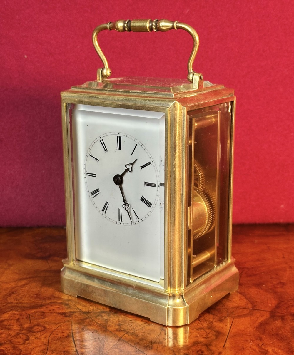 Japy Freres 8 day striking carriage clock View VIII