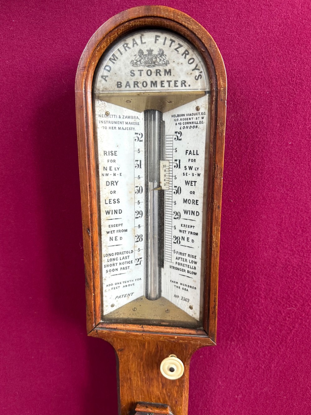 Storm Barometer circa 1900 View V