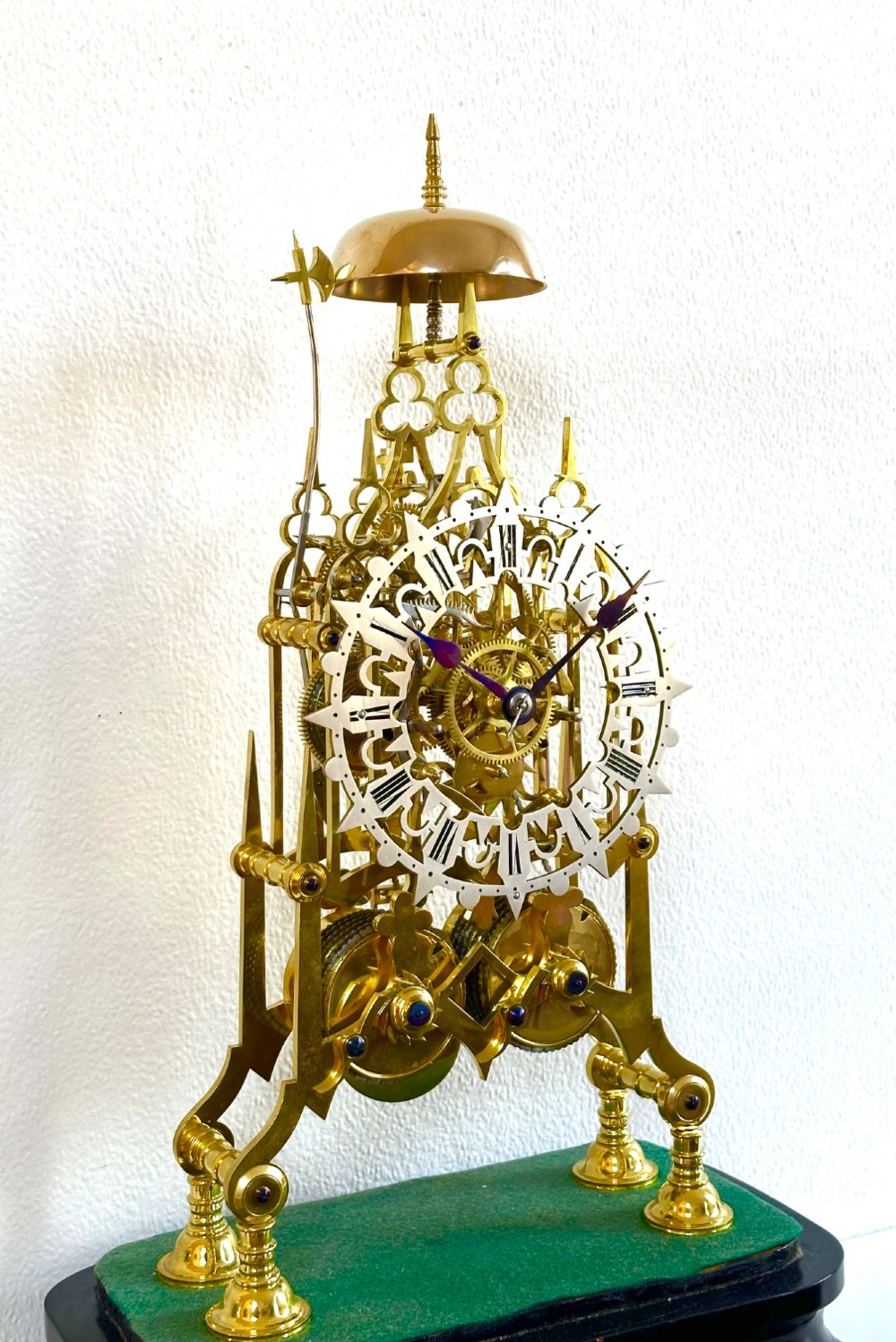 Skeleton Clock double fusee circa 1890