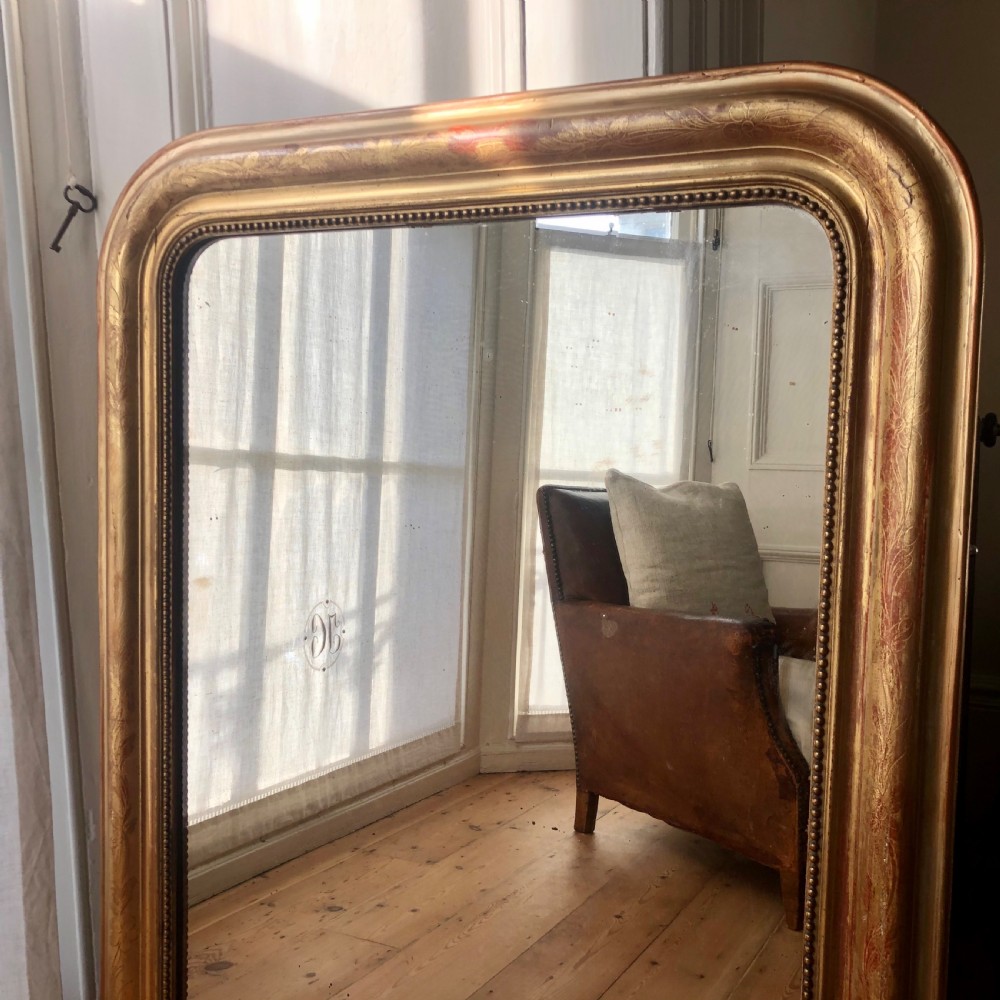 French antique gilt Louis Philippe mirror View II