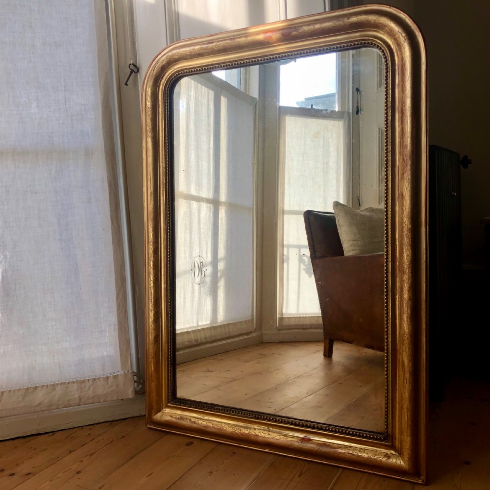 French antique gilt Louis Philippe mirror View III