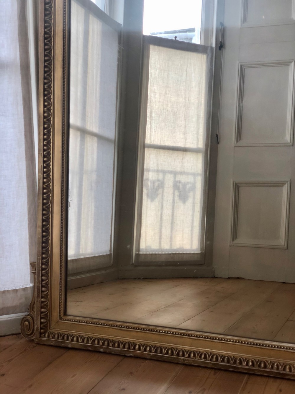 Large 19th century French gilt mirror View II