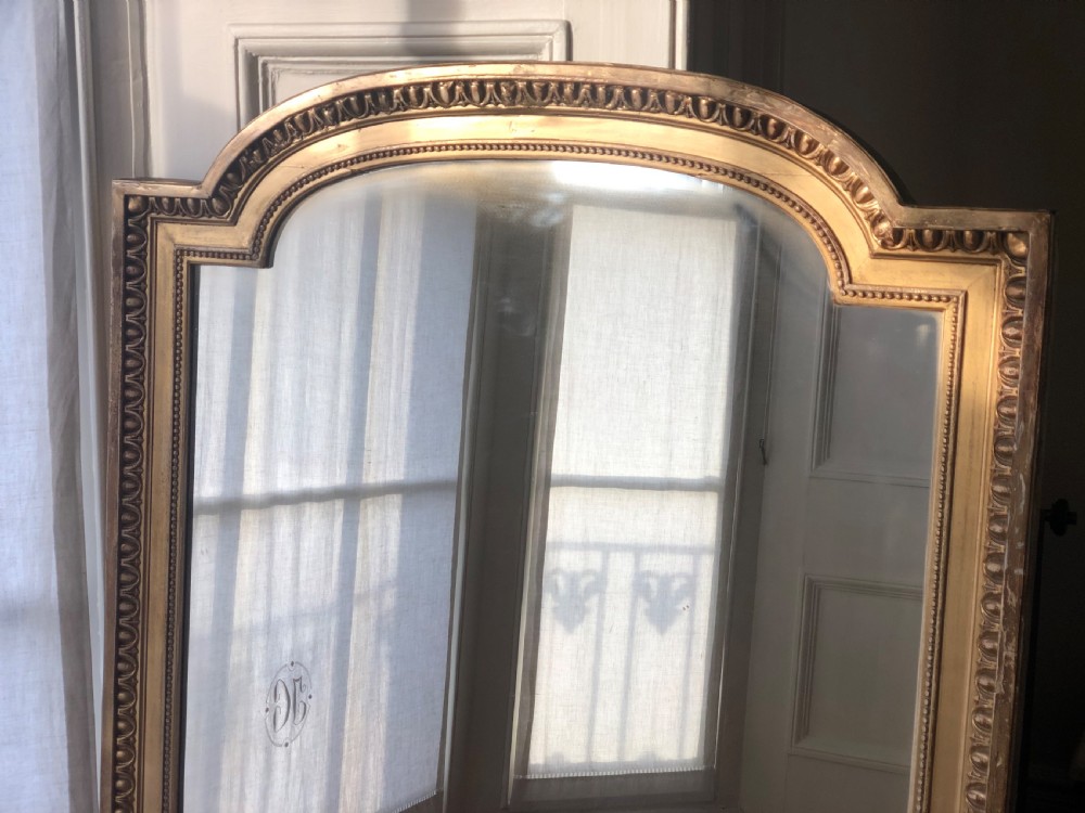Large 19th century French gilt mirror View IV