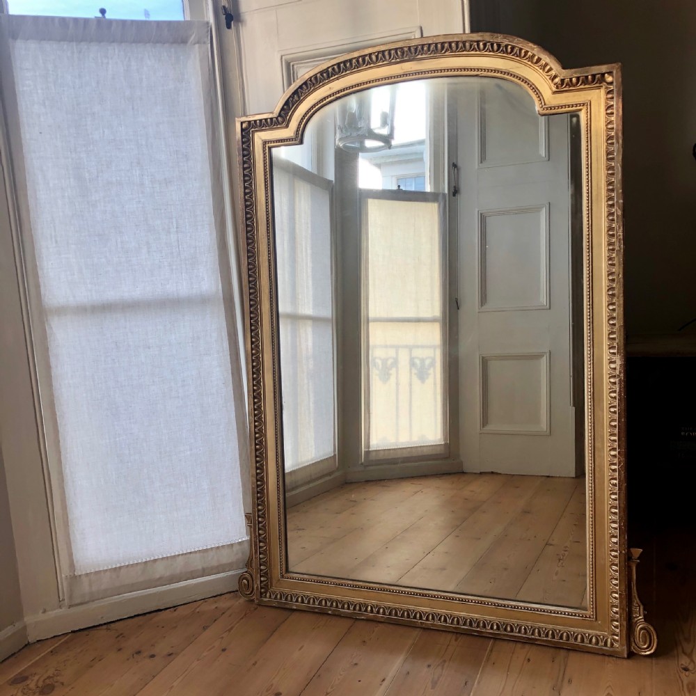 Large 19th century French gilt mirror View V