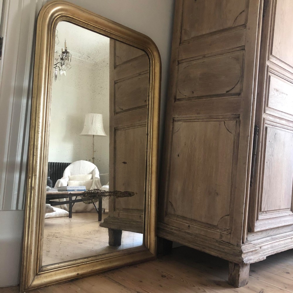 19th century French gilt Louis Philippe mirror