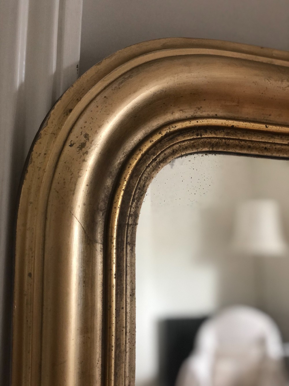 19th century French gilt Louis Philippe mirror View IV