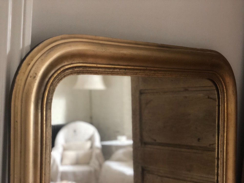 19th century French gilt Louis Philippe mirror View V