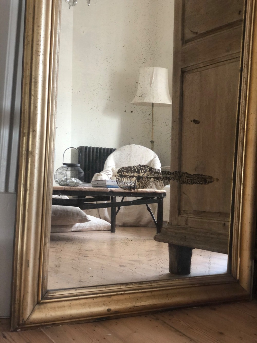 19th century French gilt Louis Philippe mirror View VI