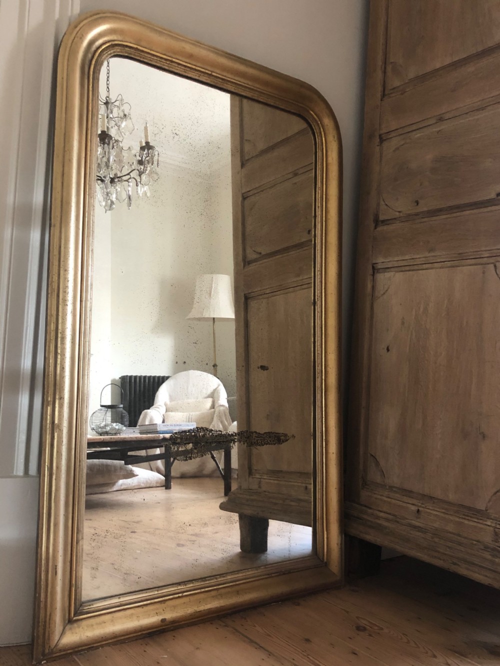 19th century French gilt Louis Philippe mirror View VII