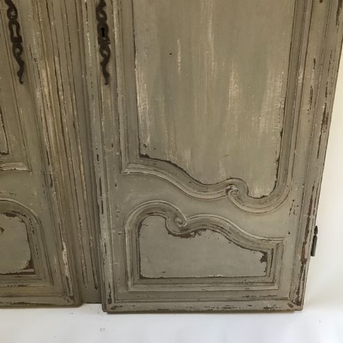 PAIR OF FRENCH PAINTED DOORS - ADDITIONAL PHOTO 3