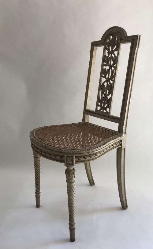 FRENCH PAIR OF DECORATIVE HAND CARVED CHAIRS - ADDITIONAL PHOTO 7