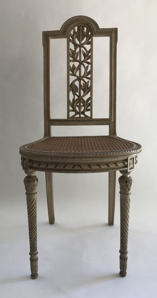 FRENCH PAIR OF DECORATIVE HAND CARVED CHAIRS - ADDITIONAL PHOTO 8