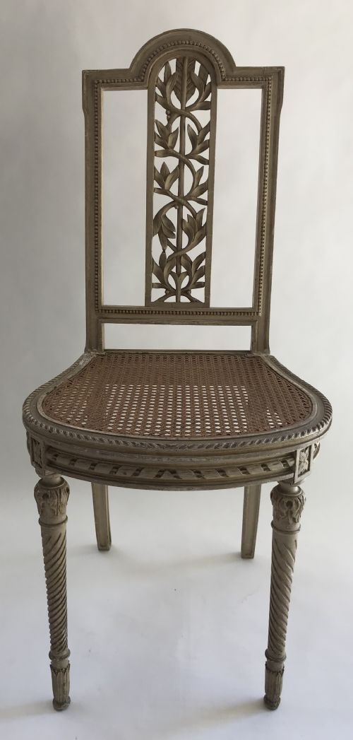 FRENCH PAIR OF DECORATIVE HAND CARVED CHAIRS - ADDITIONAL PHOTO 9