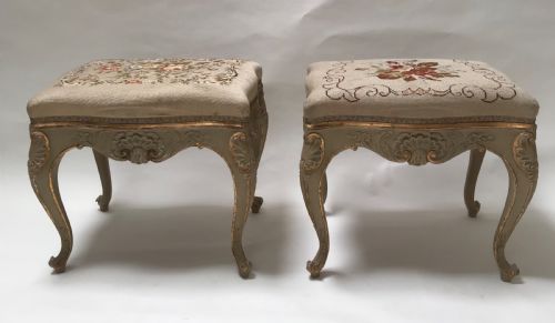 STUNNING PAIR OF FRENCH STOOLS - ADDITIONAL PHOTO 5