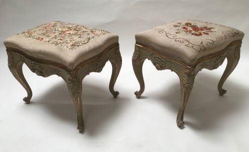 STUNNING PAIR OF FRENCH STOOLS - ADDITIONAL PHOTO 6