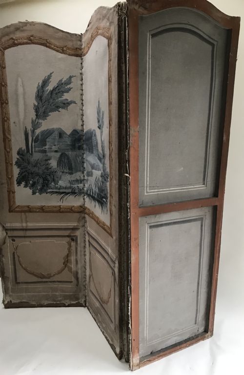 WONDERFUL FRENCH HAND PAINTED SCREEN - ADDITIONAL PHOTO 6