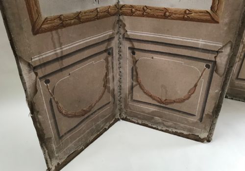 WONDERFUL FRENCH HAND PAINTED SCREEN - ADDITIONAL PHOTO 10