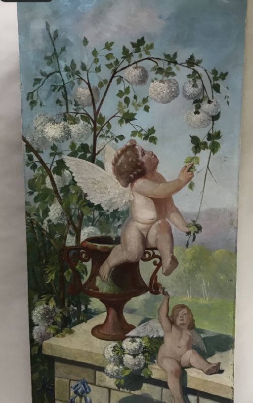 WONDERFUL LARGE FRENCH OIL ON CANVAS - ADDITIONAL PHOTO 9