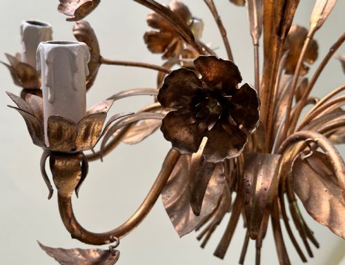 WONDERFUL FRENCH GILDED CHANDELIER - ADDITIONAL PHOTO 4