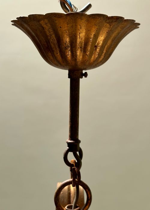 WONDERFUL FRENCH GILDED CHANDELIER - ADDITIONAL PHOTO 10