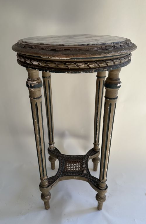 FRENCH MARBLE TOP TABLE - ADDITIONAL PHOTO 5