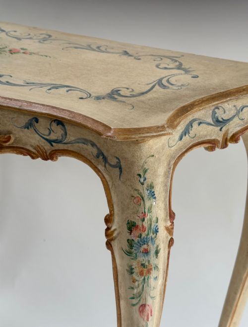 STUNNING ITALIAN HAND PAINTED CONSOLE TABLE - ADDITIONAL PHOTO 3