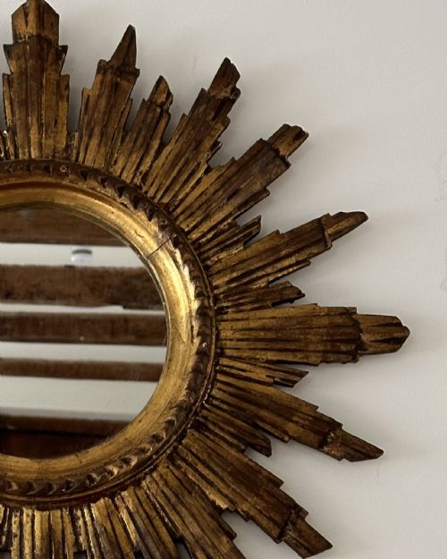 WONDERFUL FRENCH SUNBURST MIRROR - ADDITIONAL PHOTO 4