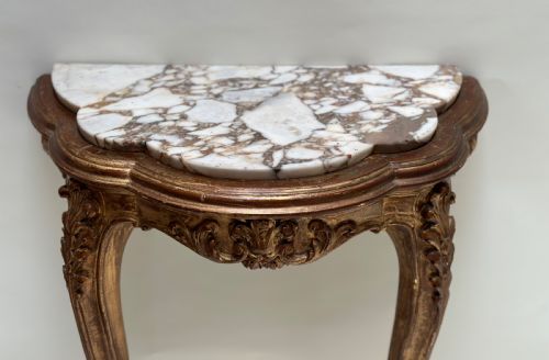 FRENCH GILDED CONSOLE TABLE - ADDITIONAL PHOTO 1
