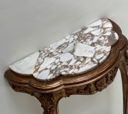 FRENCH GILDED CONSOLE TABLE - ADDITIONAL PHOTO 4