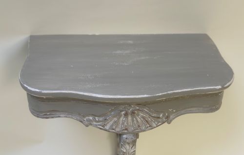 PAIR OF FRENCH WALL MOUNTED SIDE TABLES - ADDITIONAL PHOTO 2